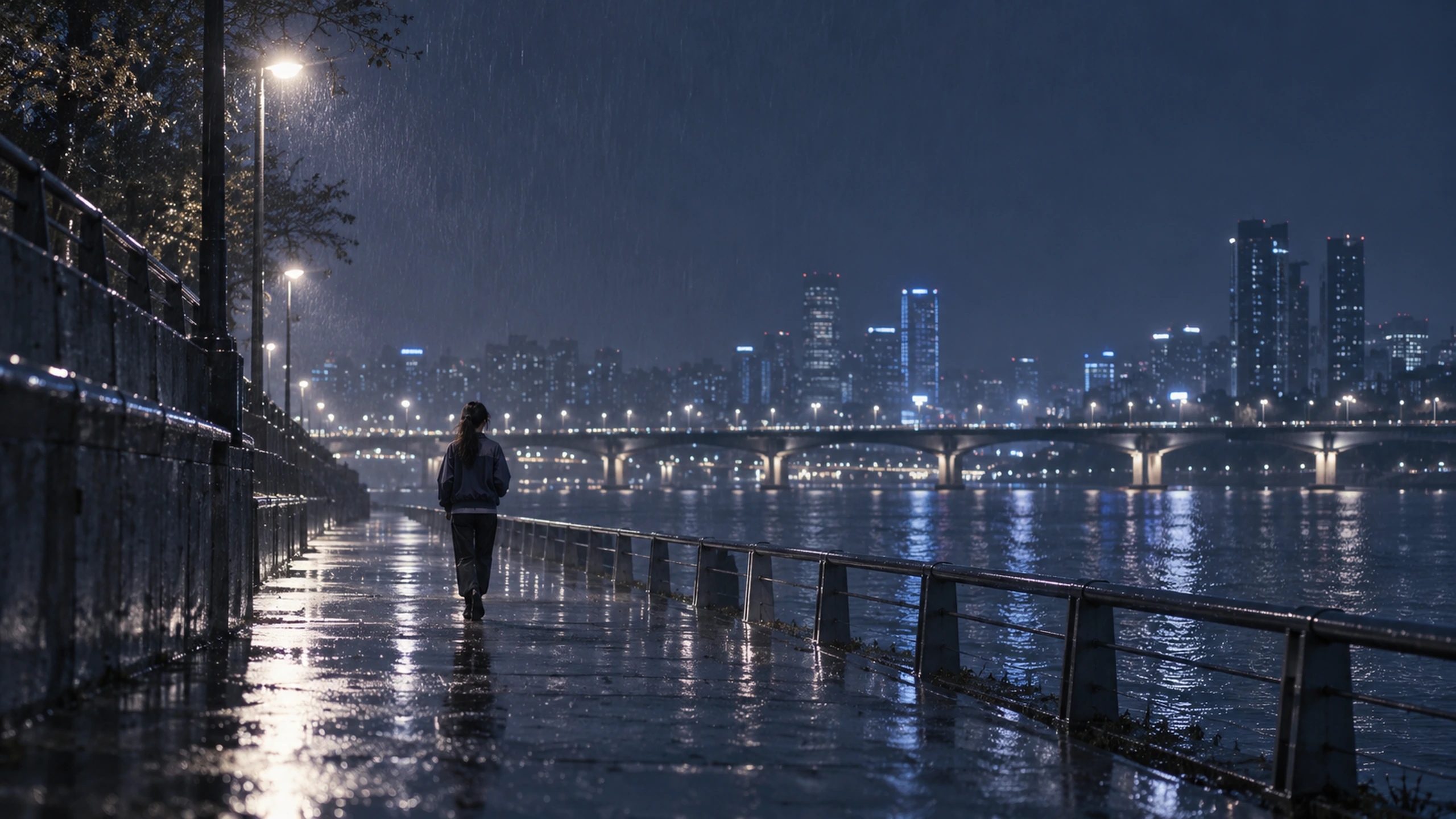 SEOA video still archive image — night riverside
